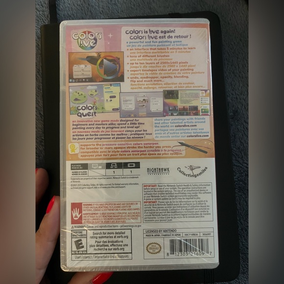 NWOT Colors Live (L!ve) Nintendo Switch Game & Sonarpen - Picture 3 of 11